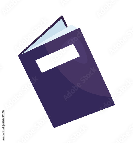 library text book open educative icon vector illustration design