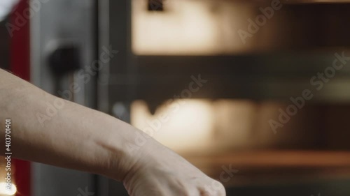 Chef showing mixture texture