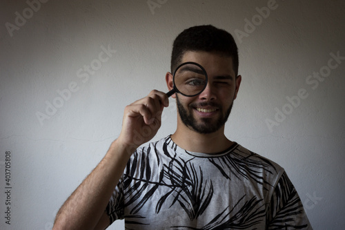 portrait of a man with a glass