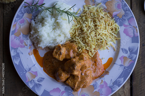 rice with chicken
