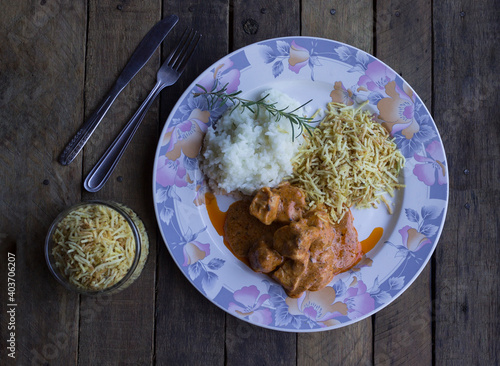 rice with chicken