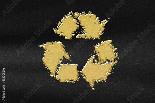 Recycle sign, recycle symbol, Concept of ecology and recycling photo