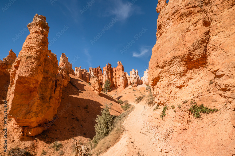 Bryce Canyon National Park, Utah. Peekaboo Loop trail Bryce Canyon National Park, Utah. Peekaboo Loop trail