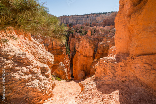 Peekaboo loop trail in Bryce Canyon National Park, Utah