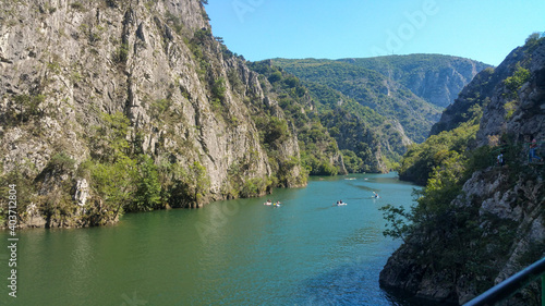 Matka lake and mountains near Skopje