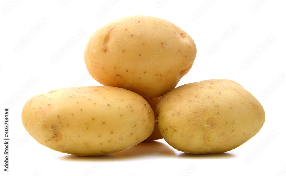 Potatoes isolated on white background Potatoes isolated on white background