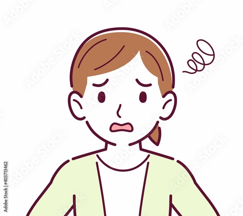 Young woman in a cardigan