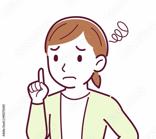 Young woman in a cardigan