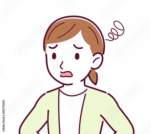 Young woman in a cardigan