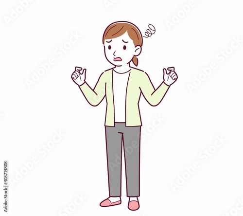 Young woman in a cardigan