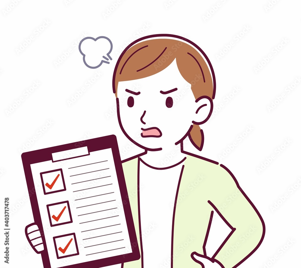 Young woman in a cardigan_questionnaire Young woman in a cardigan_questionnaire