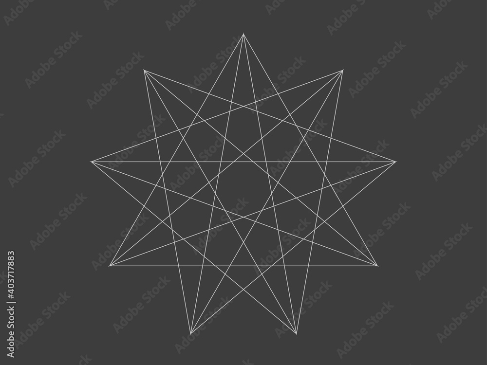 The combination of geometric shapes illustrates the complexity of science The combination of geometric shapes illustrates the complexity of science