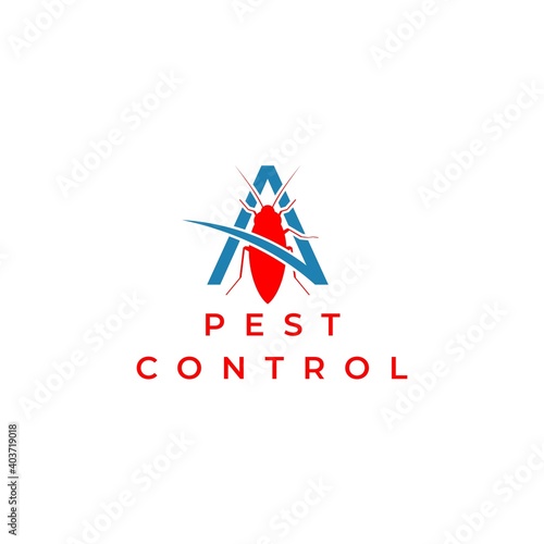 Pest Control Logo Design Vector