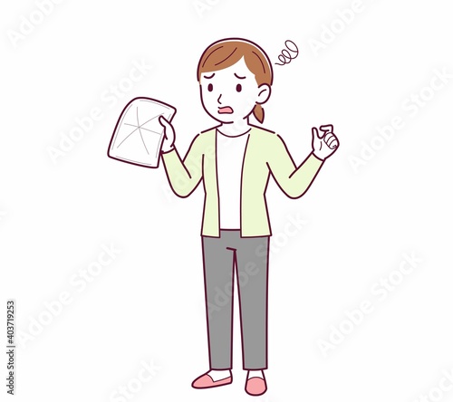 Young woman in a cardigan_rag