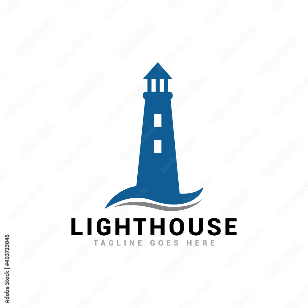 lighthouse logo icon vector template. lighthouse logo icon vector template.