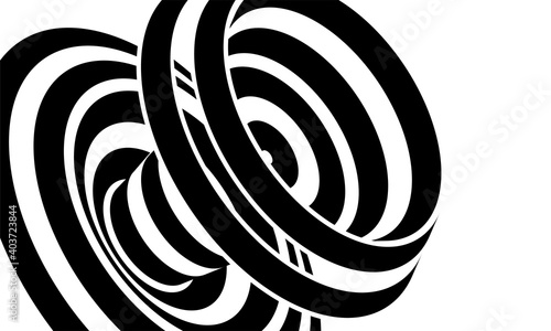 abstract lines design black white tunnel monochrome hypnotic stripes wavy optical background part 1