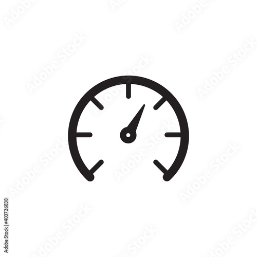 speedometer icon symbol sign vector