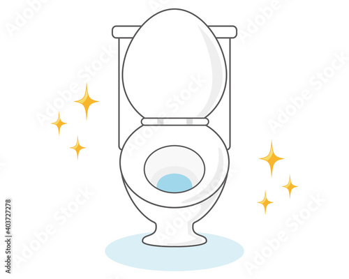水洗トイレのベクターイラスト　便器　リノベーション