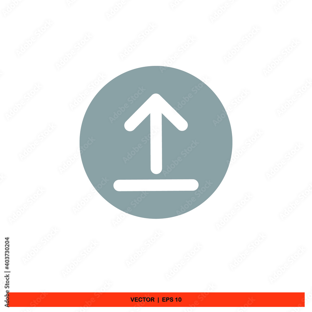 Icon vector graphic of upload, good for template file Icon vector graphic of upload, good for template file