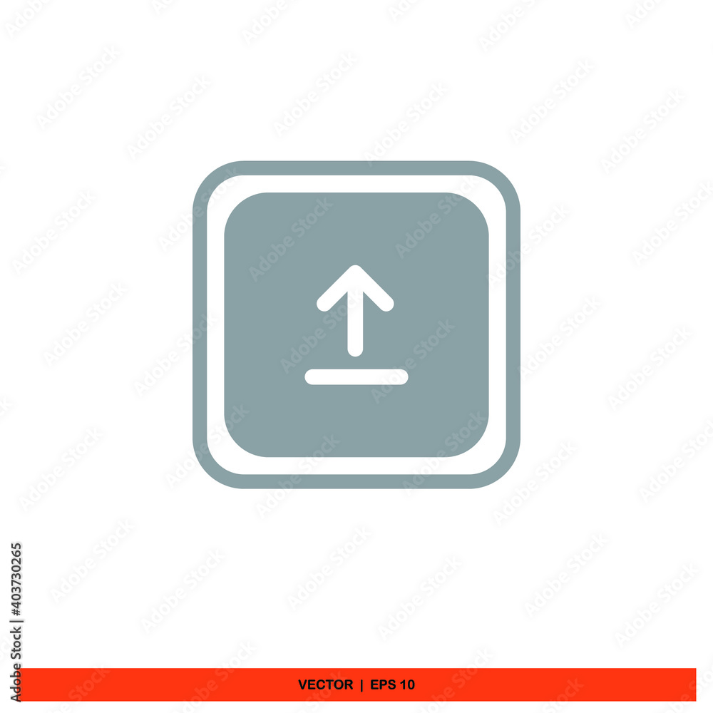 Icon vector graphic of upload, good for template file Icon vector graphic of upload, good for template file