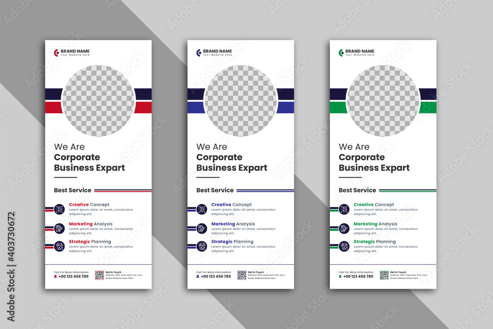 Corporate Rollup Banner Design Or X Banner Design