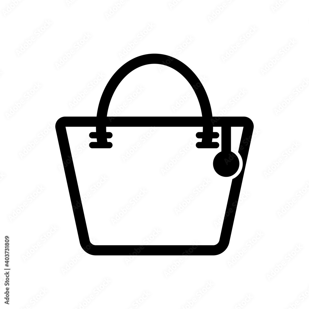 handbag shopping icon vector handbag shopping icon vector
