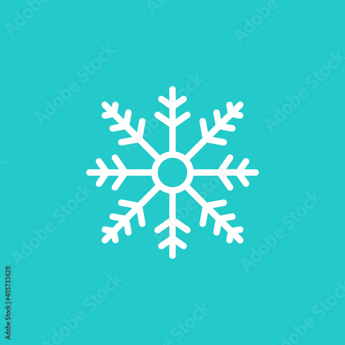 Snow icon flat vector illustration