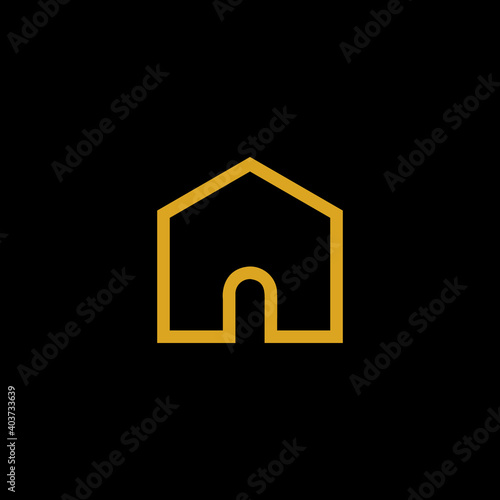 Real estate logo, house roof related to property logo, house rent.