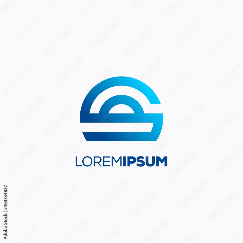 Simple and Clean Logo. Abstract Logo. Sun Boat. Simple and Clean Logo. Abstract Logo. Sun Boat.