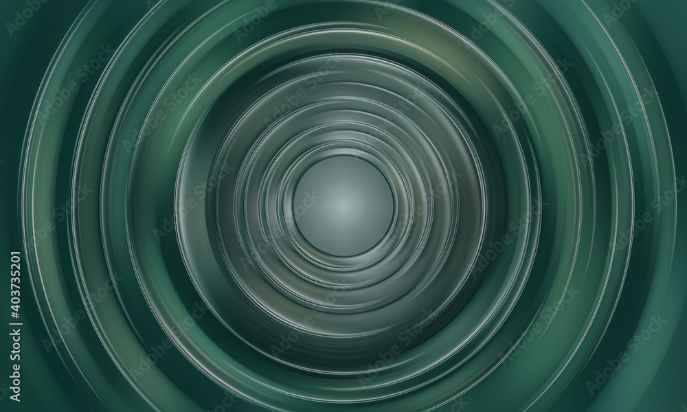 Fototapeta premium Abstract radial twirl background with circles in waves