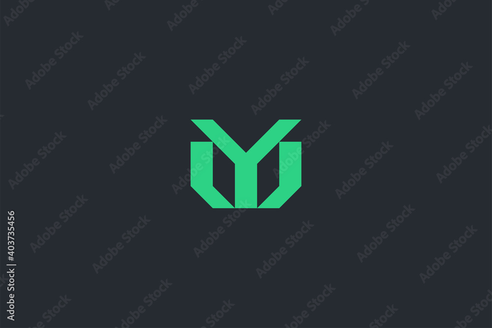 Minimal Modern Abstract Letter M Dark Background Logo Template Minimal Modern Abstract Letter M Dark Background Logo Template