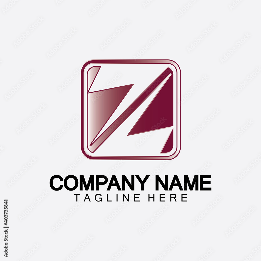 Letter Z number 2 logo icon vector illustration design template Letter Z number 2 logo icon vector illustration design template