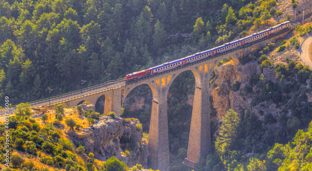 Aerial view of Varda railway bridge -
Adana, Turkey Aerial view of Varda railway bridge -
Adana, Turkey
