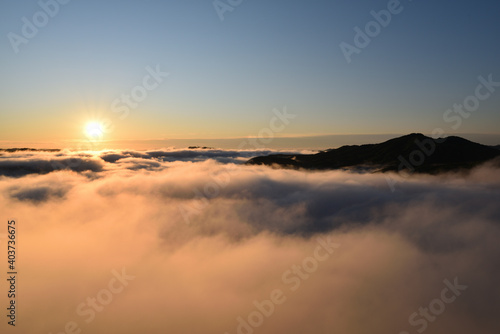 Sea of clouds in early morning