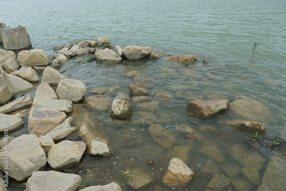 stones in water