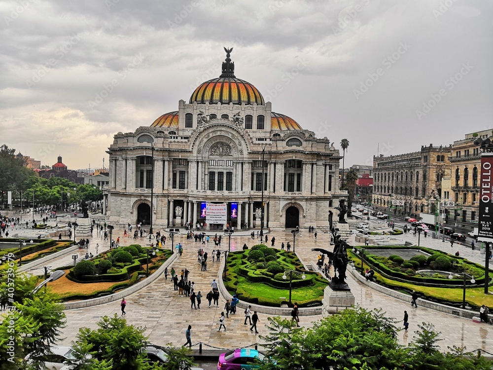 Mexico City, Palaces, Palace of Fine Arts, Architecture, Old buildings