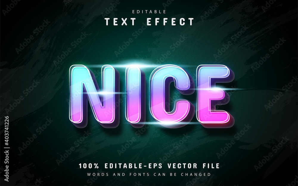 Colorful nice text effect
