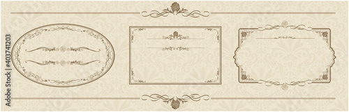 set of frame illustration Vector
