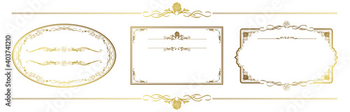 set of frame illustration Vector
