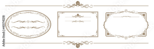 set of frame illustration Vector
