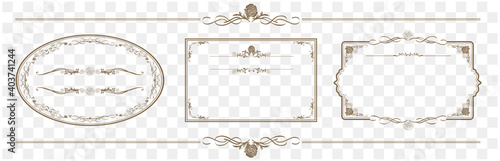 set of frame illustration Vector
