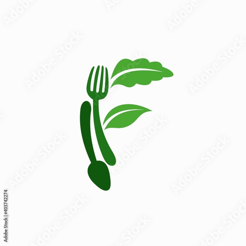 food logo that formed letter F