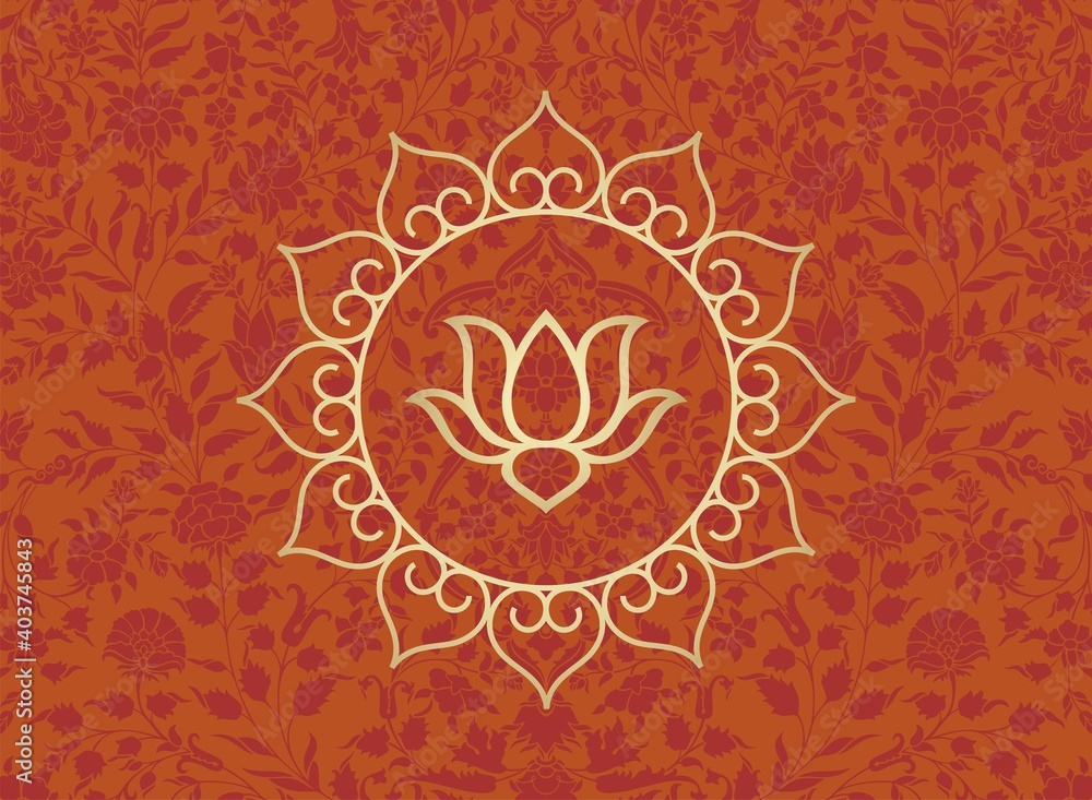 water lily, wedding card design, royal India water lily, wedding card design, royal India