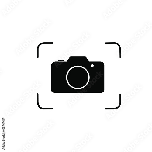 black screen capture icon flat design 