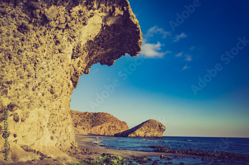 Monsul beach in Park Cabo de Gata, Spain photo