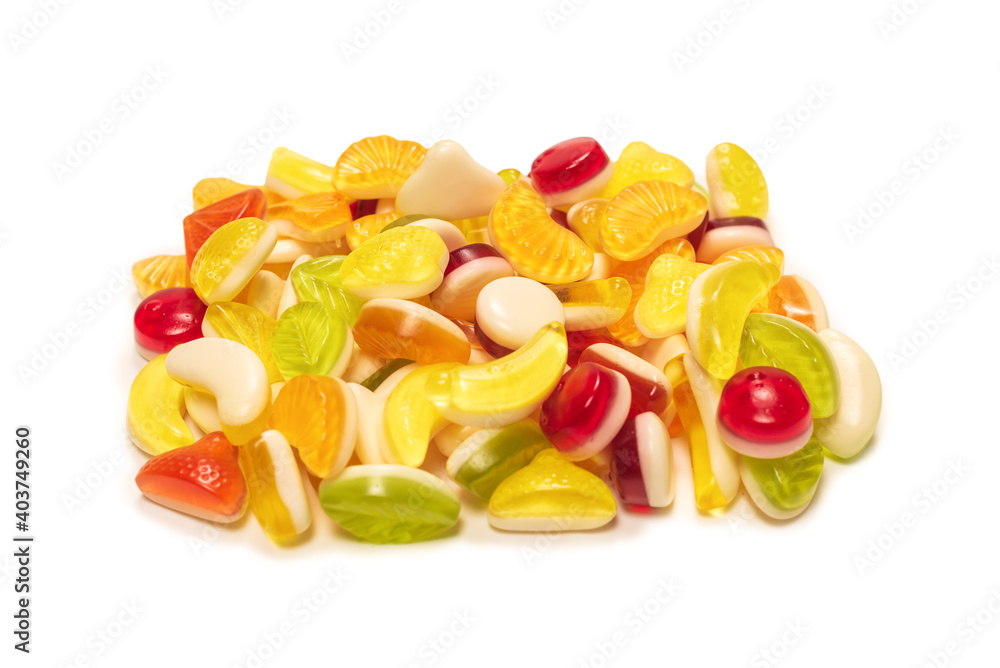 Assorted tasty gummy candies. Assorted tasty gummy candies.