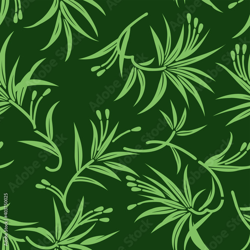 Seamless vector leaves pattern design © malkani