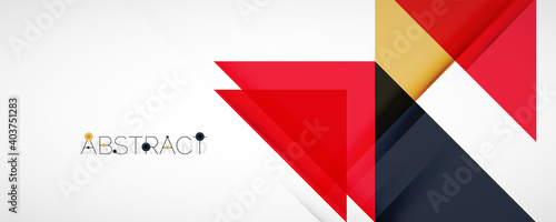 Free Download Set of vector triangle geometric backgrounds. Vector illustration for covers, banners, flyers and posters and other designs - GFXLoad