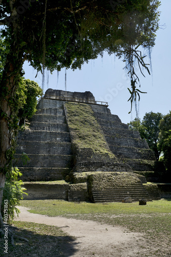 Yaxha, Guatemala, Central America: Pyramid/Structure 216 at archaeological site photo