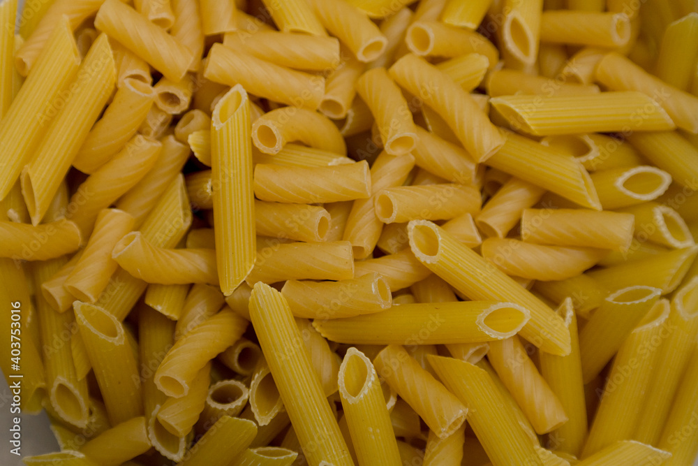 Short noodles close-up food, food, cooking ingredient Short noodles close-up food, food, cooking ingredient